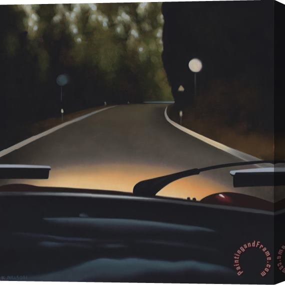 R. Kenton Nelson Evening Drive, 2022 Stretched Canvas Print / Canvas Art