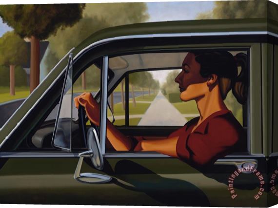 R. Kenton Nelson Herself's Daily, 2020 Stretched Canvas Print / Canvas Art