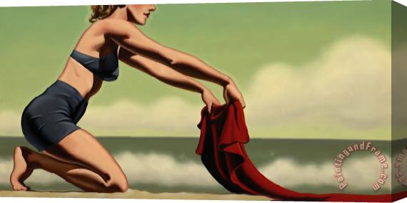 R. Kenton Nelson Making Ready, 2016 Stretched Canvas Painting / Canvas Art