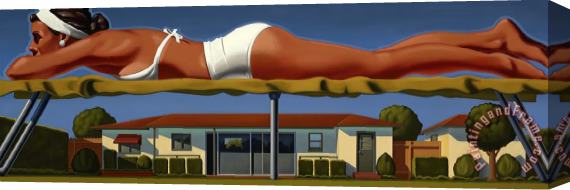 R. Kenton Nelson The Pool, 2016 Stretched Canvas Painting / Canvas Art