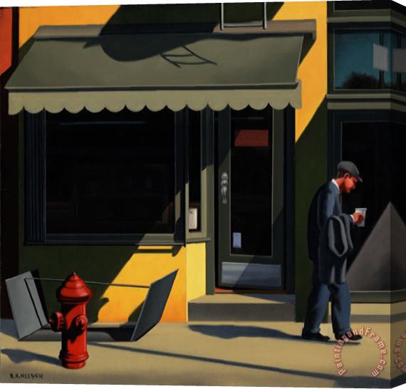 R. Kenton Nelson The Yellow Store Stretched Canvas Painting / Canvas Art