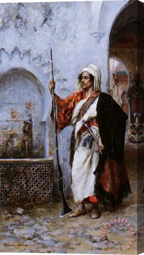 Raimundo De Madrazo Y Garreta Arab Warrier Stretched Canvas Painting / Canvas Art