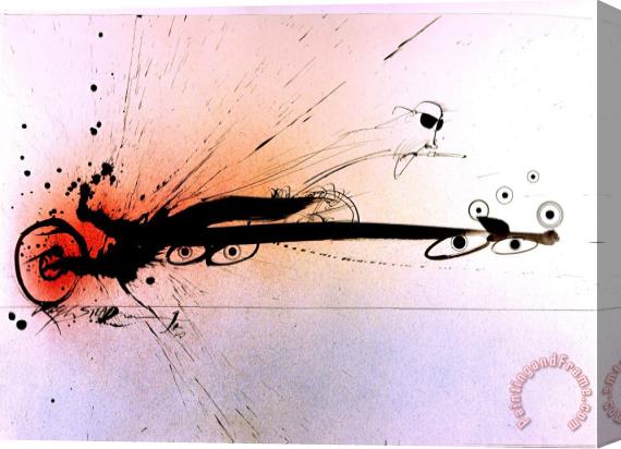 Ralph Steadman Hunter at Speed Stretched Canvas Painting / Canvas Art
