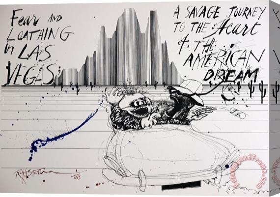 Ralph Steadman Savage Journey The American Dream Edition, 2017 Stretched Canvas Painting / Canvas Art