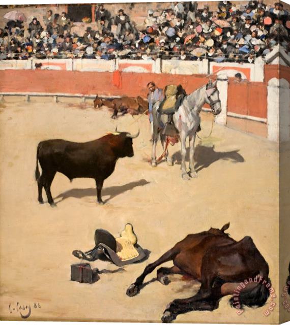 Ramon Casas i Carbo Bulls (dead Horses) Stretched Canvas Painting / Canvas Art