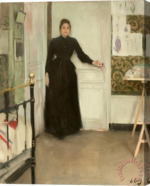 Ramon Casas i Carbo Interior Stretched Canvas Painting / Canvas Art