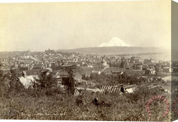 Randolph Caldecott Seattle South From Queen Anne Hill Stretched Canvas Print / Canvas Art