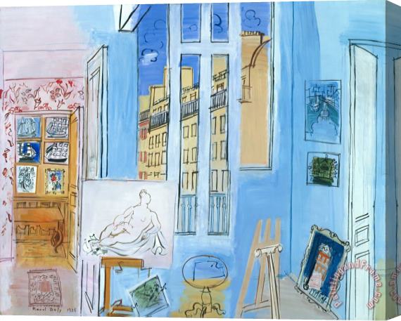 Raoul Dufy The Artist's Studio Stretched Canvas Painting / Canvas Art