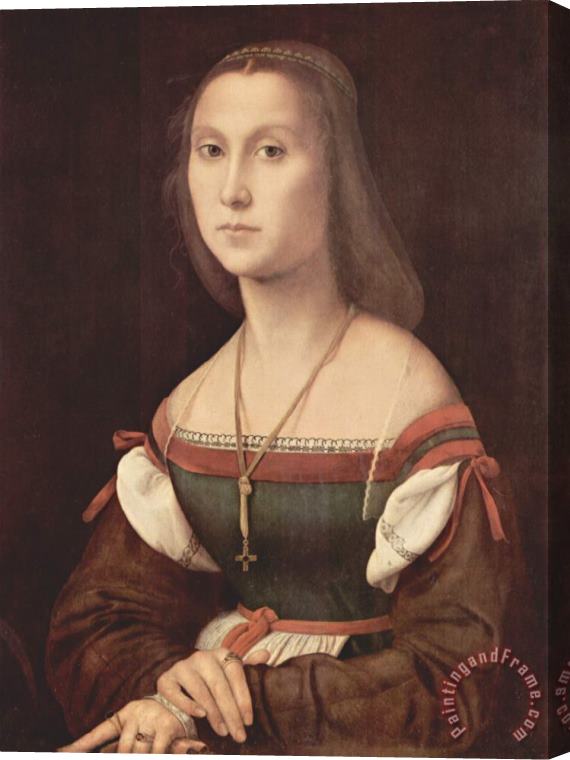 Raphael Portrait of a Young Woman aka La Muta - 1507 Stretched Canvas Print / Canvas Art