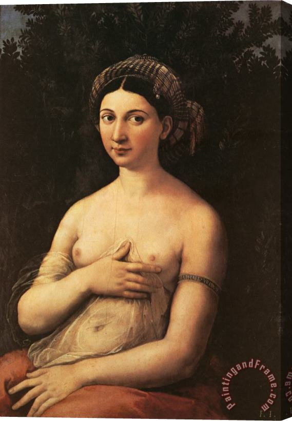 Raphael Portrait of a Young Woman Stretched Canvas Print / Canvas Art