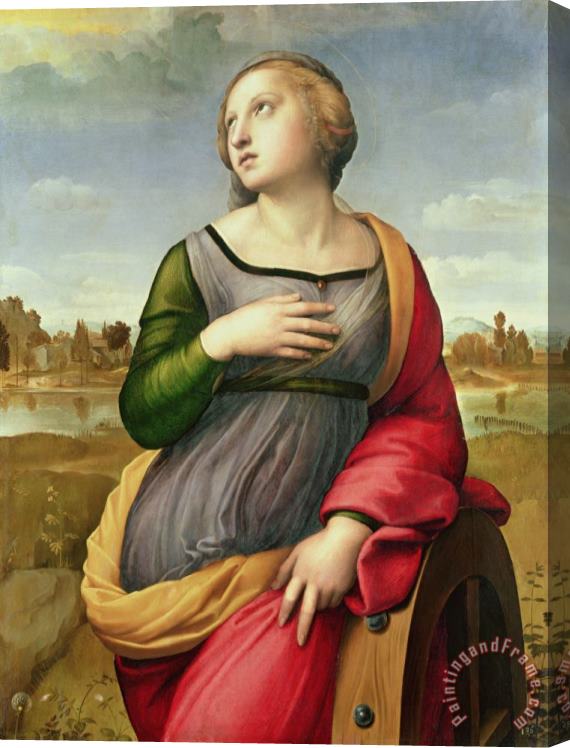 Raphael Saint Catherine of Alexandria Stretched Canvas Print / Canvas Art