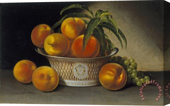 Raphaelle Peale Still Life with Peaches Stretched Canvas Print / Canvas Art
