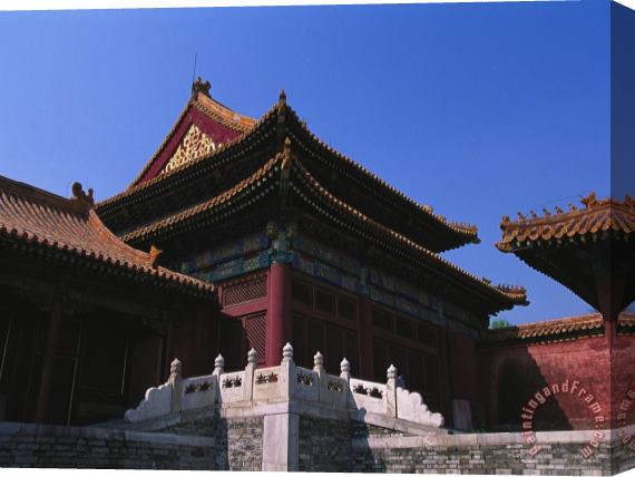 Raymond Gehman A Building in The Forbidden City Formerly The Imperial Palace Stretched Canvas Painting / Canvas Art