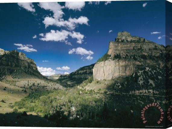 Raymond Gehman A View of Cliffs From The Cloud Peak Skyway Stretched Canvas Print / Canvas Art