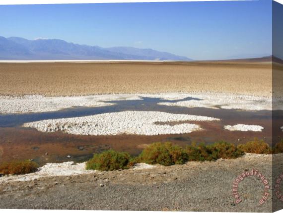 Raymond Gehman Badwater Basin in Death Valley National Park Ca Stretched Canvas Painting / Canvas Art