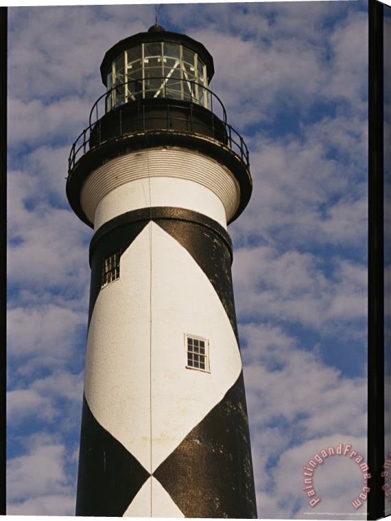 Raymond Gehman Cape Lookout Light Prototype for All Outer Banks Lighthouses Stretched Canvas Painting / Canvas Art