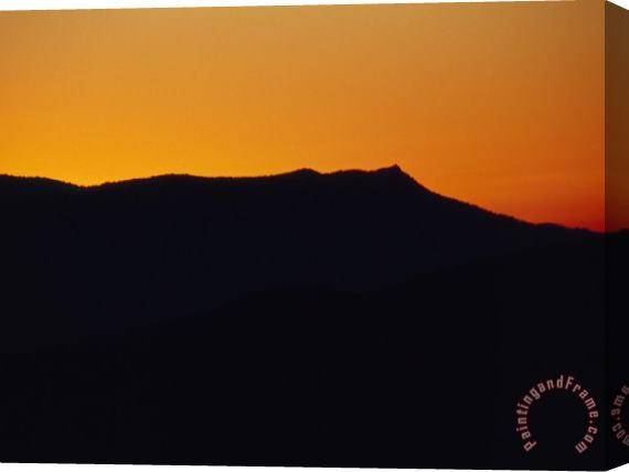 Raymond Gehman Mountain Ridges at Sunset Stretched Canvas Print / Canvas Art