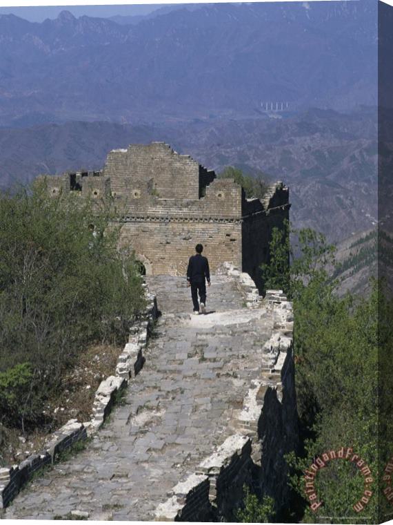 Raymond Gehman Simatai Great Wall Beijing Hebei Province China Stretched Canvas Print / Canvas Art