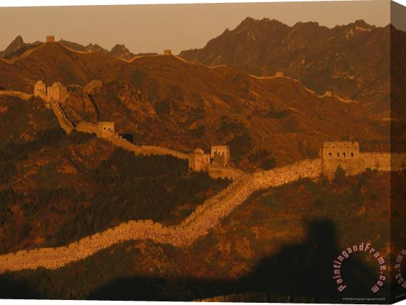 Raymond Gehman The Jinshaling Section of The Great Wall at The Beijing Hebei Border Stretched Canvas Painting / Canvas Art