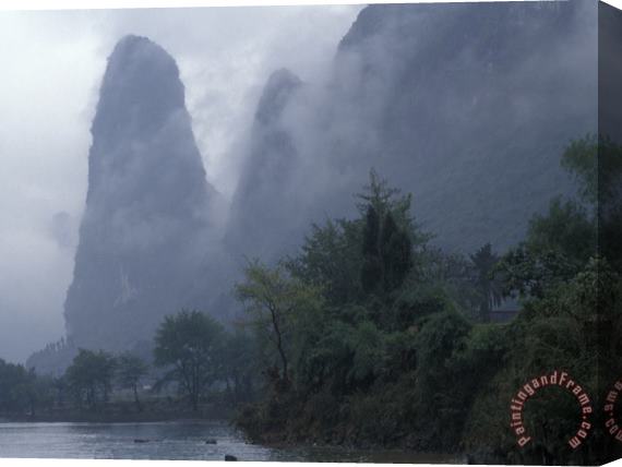 Raymond Gehman The Li River Guilin Guangxi China Stretched Canvas Painting / Canvas Art