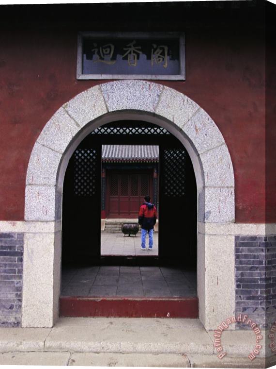 Raymond Gehman The Miao Fengshan Buddhist Temple in Beijing Stretched Canvas Painting / Canvas Art