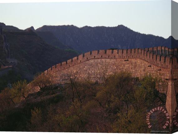 Raymond Gehman The Mutianyu Segment of The Great Wall of China Stretched Canvas Print / Canvas Art