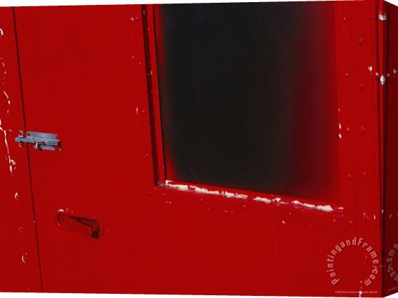 Raymond Gehman The Red Door of a Fuel Shed Stretched Canvas Painting / Canvas Art