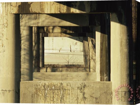 Raymond Gehman The Underneath Side of The James River Bridge Stretched Canvas Painting / Canvas Art