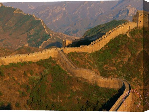 Raymond Gehman View of The Great Wall Stretched Canvas Print / Canvas Art