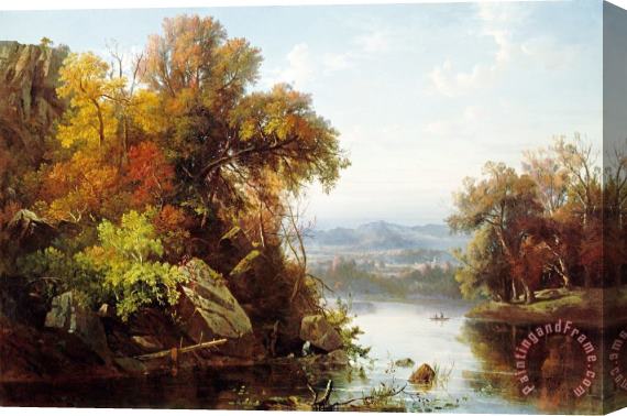 Regis Francois Gignoux Indian Summer Stretched Canvas Painting / Canvas Art