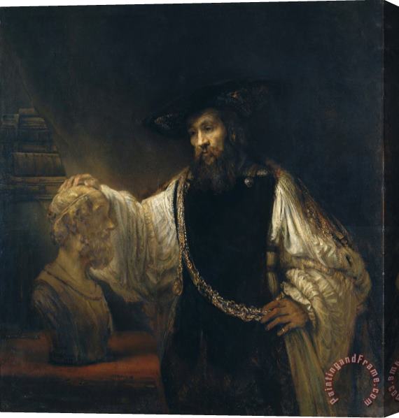 Rembrandt Harmensz van Rijn Aristotle with a Bust of Homer Stretched Canvas Painting / Canvas Art
