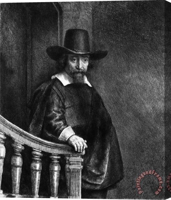 Rembrandt Harmensz van Rijn Portrait of Ephraim Bueno, Physician Stretched Canvas Painting / Canvas Art