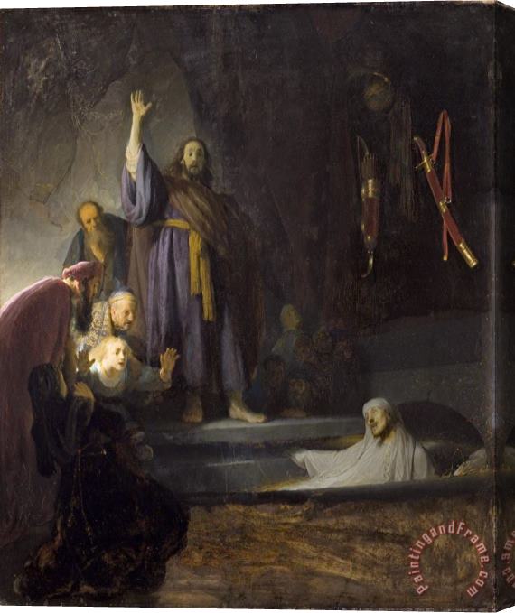 Rembrandt Harmensz van Rijn The Raising of Lazarus Stretched Canvas Print / Canvas Art