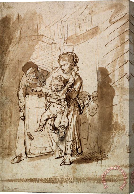 Rembrandt Harmensz van Rijn The Unruly Child Stretched Canvas Painting / Canvas Art