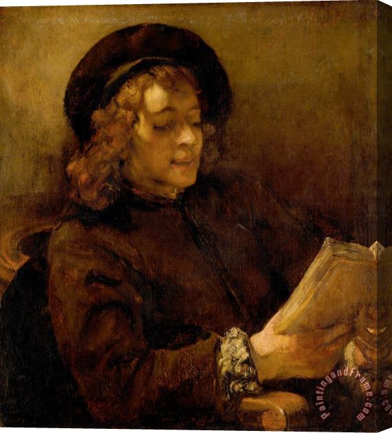 Rembrandt Harmensz van Rijn Titus Van Rijn, The Artist's Son, Reading Stretched Canvas Painting / Canvas Art