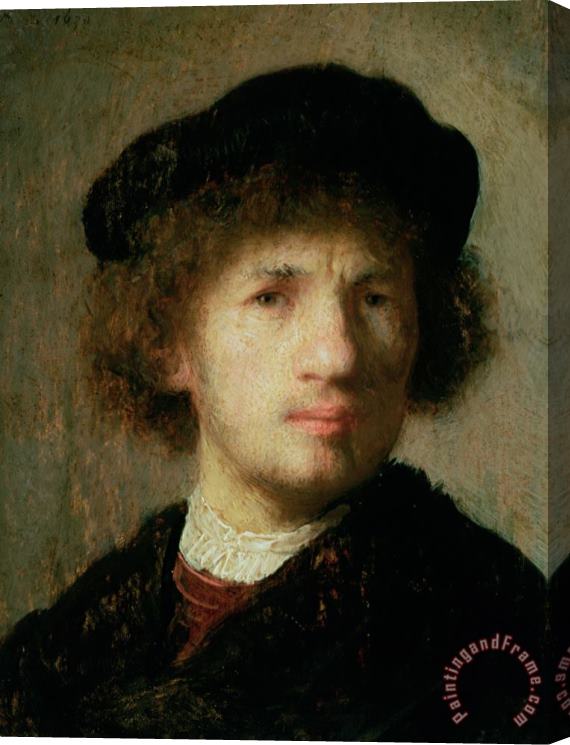 Rembrandt Harmenszoon van Rijn Self Portrait Stretched Canvas Print / Canvas Art