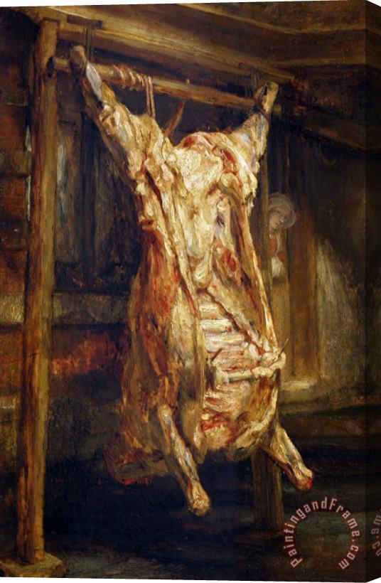 Rembrandt Harmenszoon van Rijn The Slaughtered Ox Stretched Canvas Print / Canvas Art