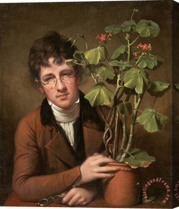 Rembrandt Peale Rubens Peale with a Geranium Stretched Canvas Painting / Canvas Art