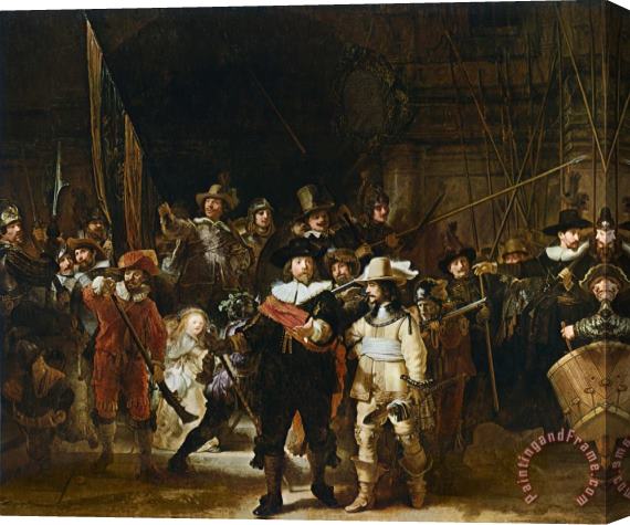 Rembrandt The Nightwatch Stretched Canvas Print / Canvas Art