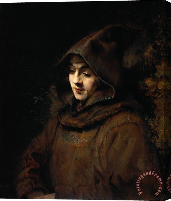 Rembrandt Titus Van Rijn in a Monk's Habit Stretched Canvas Print / Canvas Art