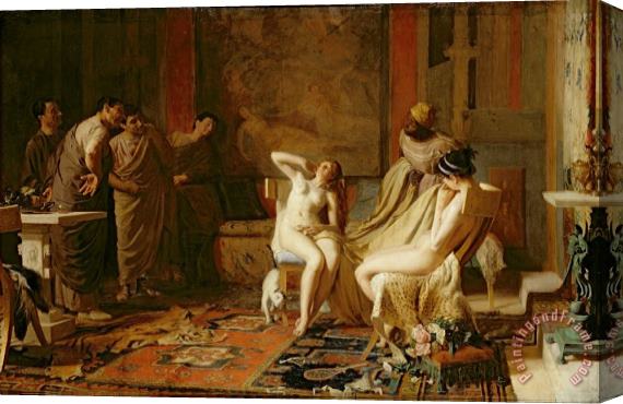 Remy Cogghe Female Slaves Presented to Octavian Stretched Canvas Painting / Canvas Art