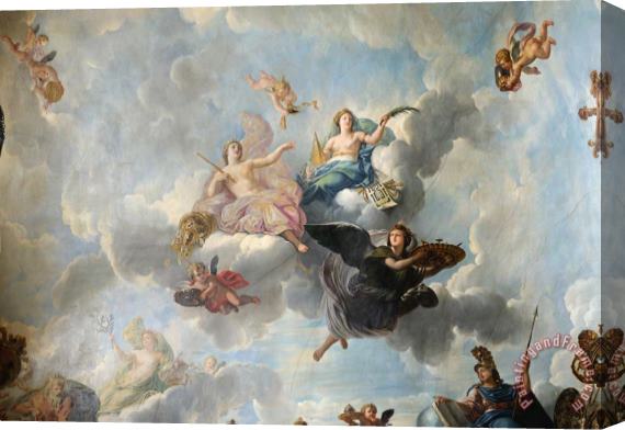 Rene Antoine Houasse Figure De La Magnificence Royale, De L'immortalite Et Du Progres Dans Les Beaux Arts Stretched Canvas Painting / Canvas Art