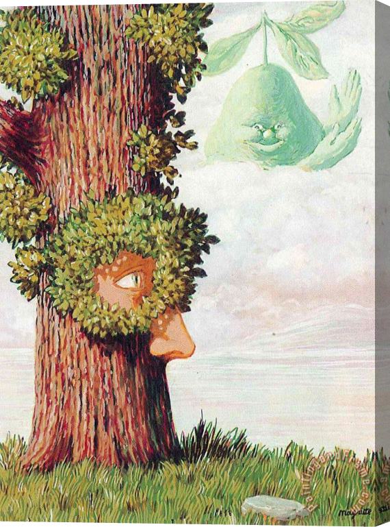 rene magritte Alice in Wonderland 1945 Stretched Canvas Print / Canvas Art