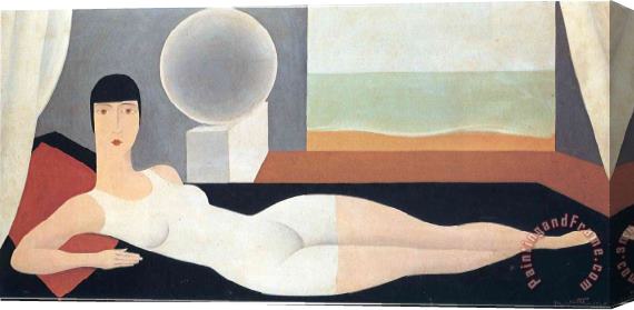 rene magritte Bather 1925 Stretched Canvas Print / Canvas Art