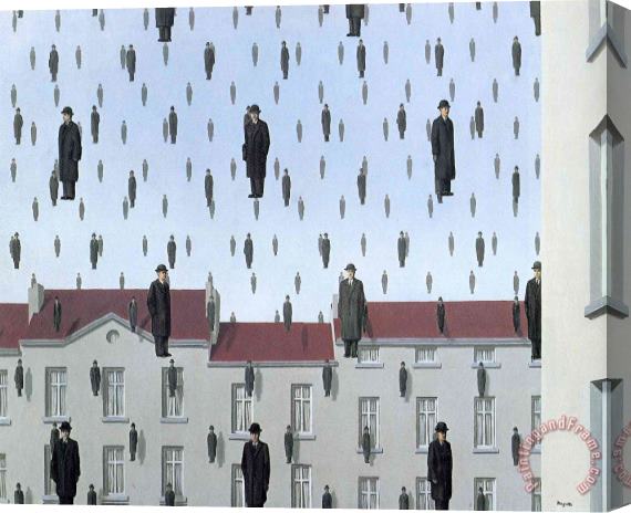 rene magritte Gonconda 1953 Stretched Canvas Painting / Canvas Art