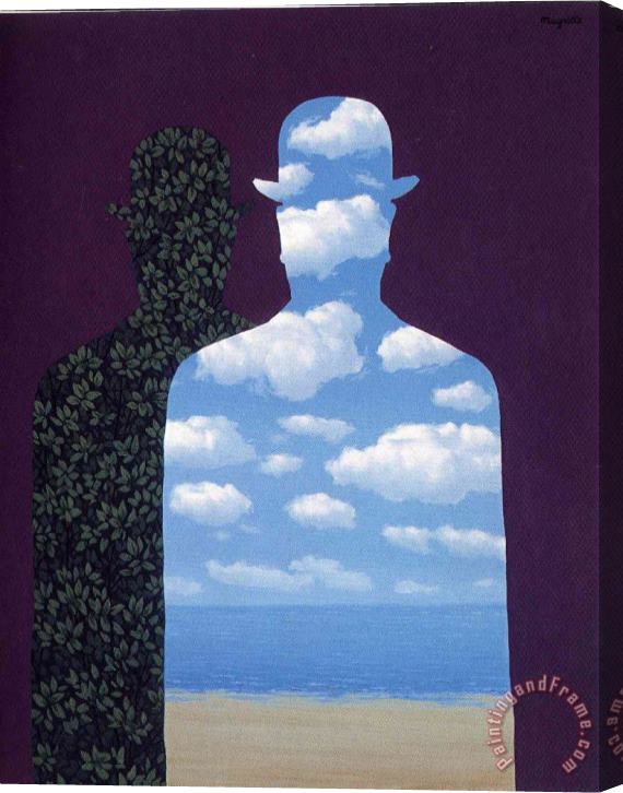 rene magritte High Society 1962 Stretched Canvas Print / Canvas Art
