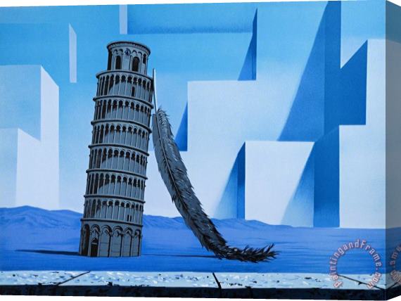 rene magritte La Nuit De Pise (night in Pisa), 2010 Stretched Canvas Painting / Canvas Art