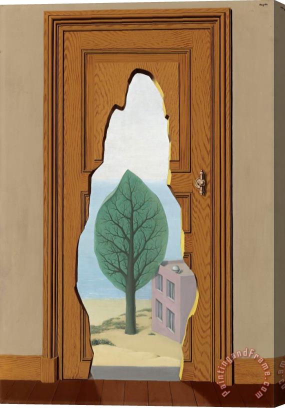 rene magritte La Perspective Amoureuse Stretched Canvas Painting / Canvas Art