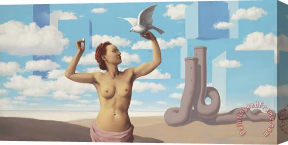 rene magritte Le Domaine Enchante (ii), 1953 Stretched Canvas Painting / Canvas Art