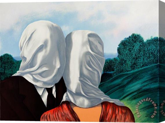 rene magritte Les Amants (the Lovers), 2010 Stretched Canvas Painting / Canvas Art